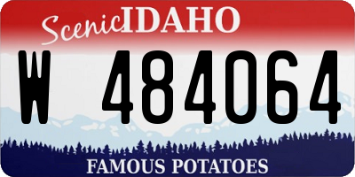 ID license plate W484064