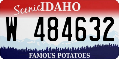 ID license plate W484632