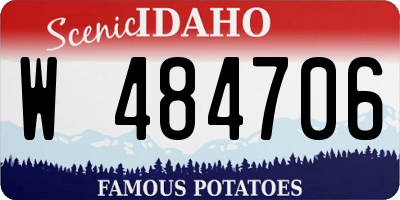 ID license plate W484706
