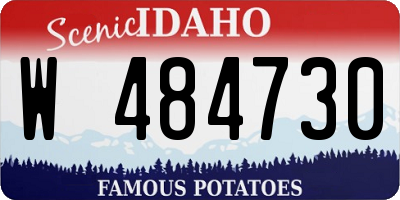 ID license plate W484730