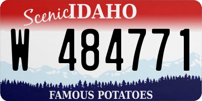 ID license plate W484771