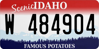 ID license plate W484904