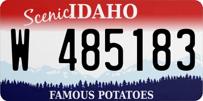 ID license plate W485183