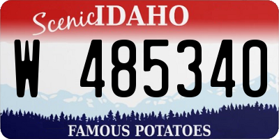 ID license plate W485340