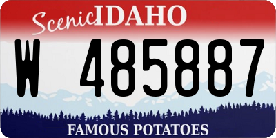 ID license plate W485887
