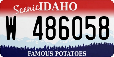 ID license plate W486058