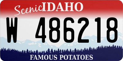 ID license plate W486218