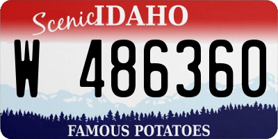 ID license plate W486360