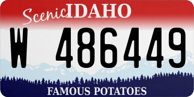 ID license plate W486449