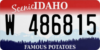 ID license plate W486815