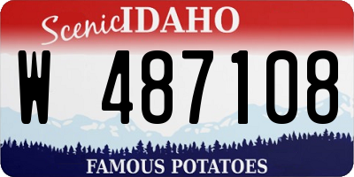 ID license plate W487108