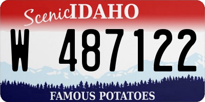 ID license plate W487122