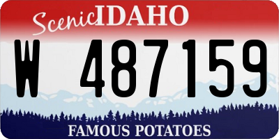 ID license plate W487159