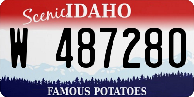 ID license plate W487280