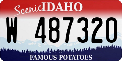 ID license plate W487320