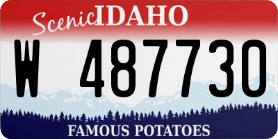ID license plate W487730