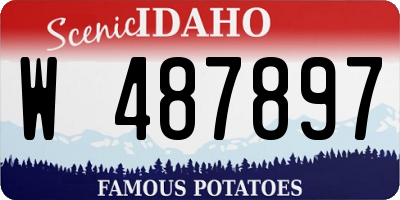 ID license plate W487897