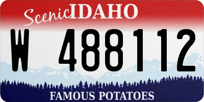 ID license plate W488112