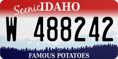 ID license plate W488242