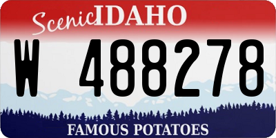 ID license plate W488278