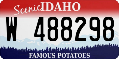 ID license plate W488298