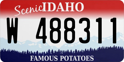 ID license plate W488311
