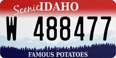 ID license plate W488477