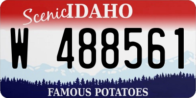 ID license plate W488561