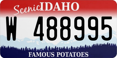 ID license plate W488995