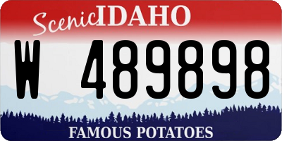 ID license plate W489898