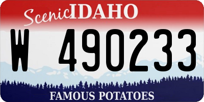 ID license plate W490233