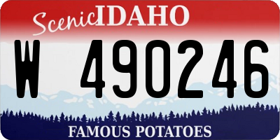 ID license plate W490246