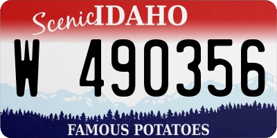 ID license plate W490356