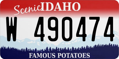 ID license plate W490474