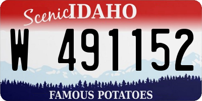 ID license plate W491152