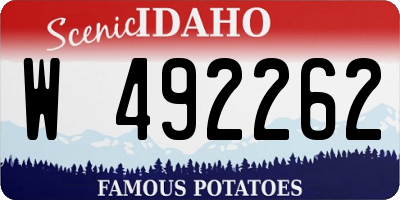 ID license plate W492262