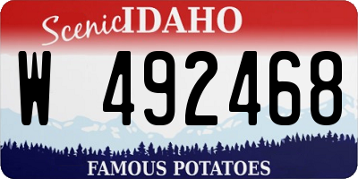 ID license plate W492468