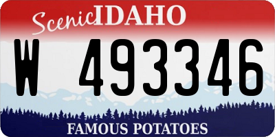 ID license plate W493346