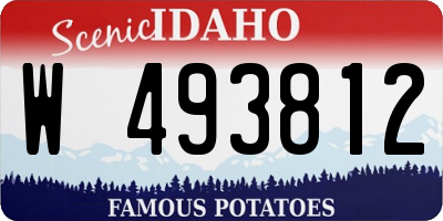 ID license plate W493812