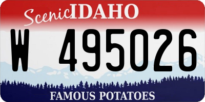 ID license plate W495026