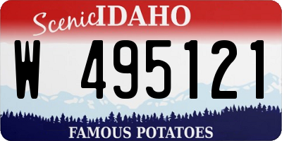 ID license plate W495121