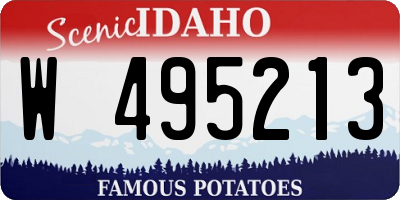 ID license plate W495213