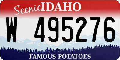 ID license plate W495276