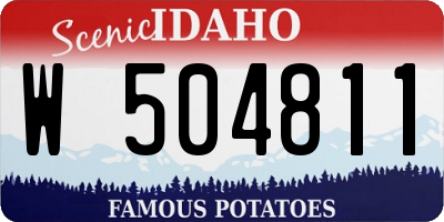ID license plate W504811