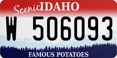ID license plate W506093