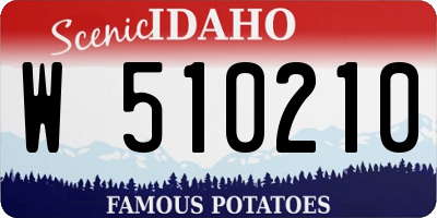 ID license plate W510210