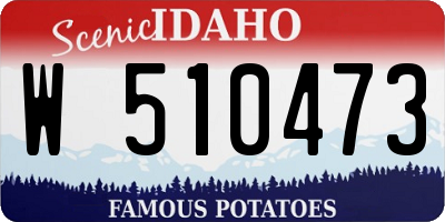 ID license plate W510473