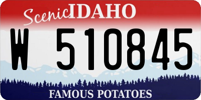 ID license plate W510845