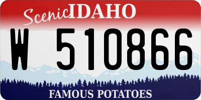 ID license plate W510866