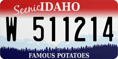 ID license plate W511214